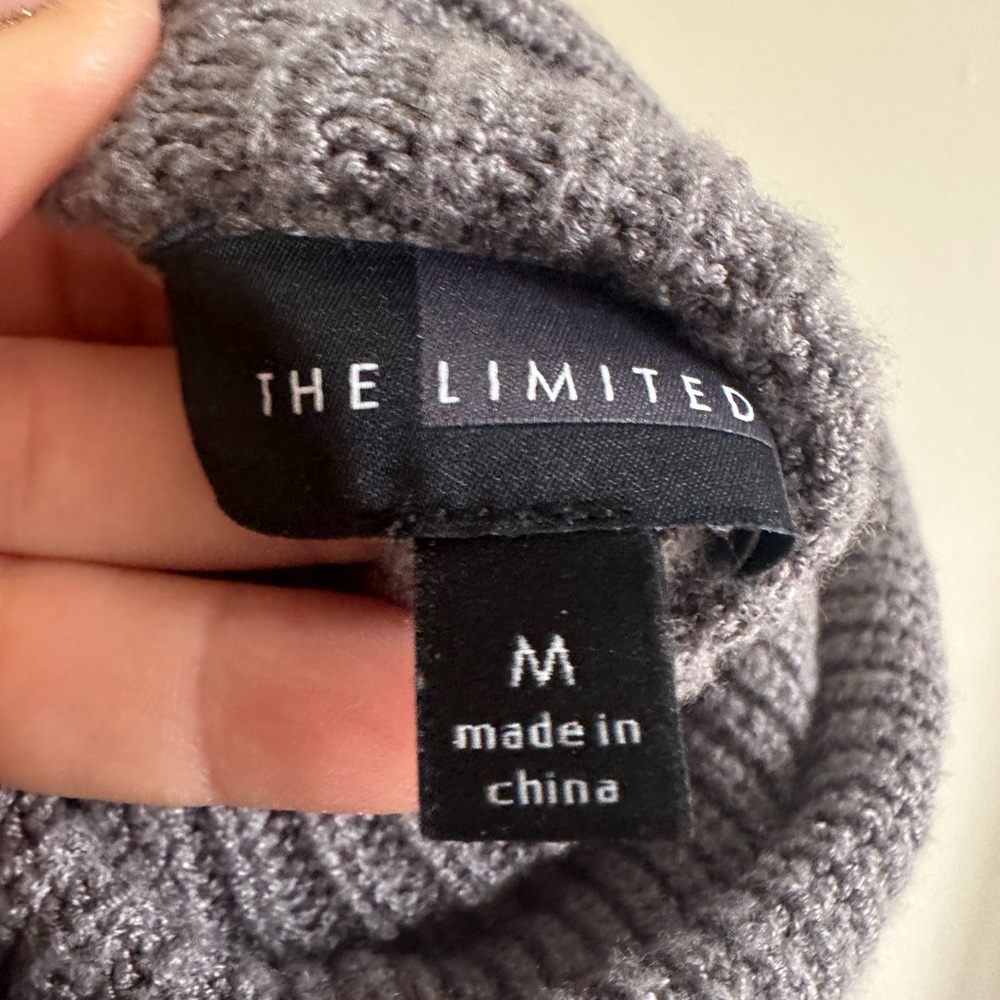 The Limited Gray Sweater Dress- Medium - Picture 9 of 10